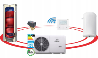 TEPELNÉ ČERPADLO 6KW MONOBLOK 1F GALMET SG-000044 6GT + VÝMENNÍK 200l + VYROVN.